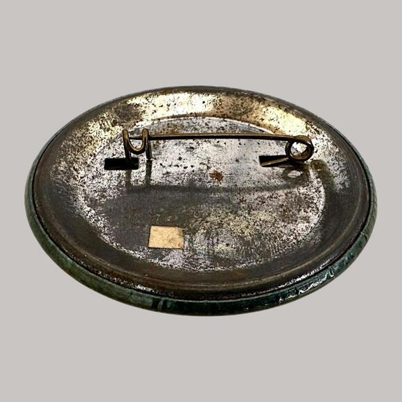 Vintage Greenpeace Pin Ecology Globe Badge 1970s Environmentalist Button Pinback - Picture 4 of 4